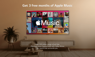 Los televisores de LG son los primeros en ofrecer una experiencia de audio inmersiva en Apple Music al incluir audio espacial con Dolby Atmos