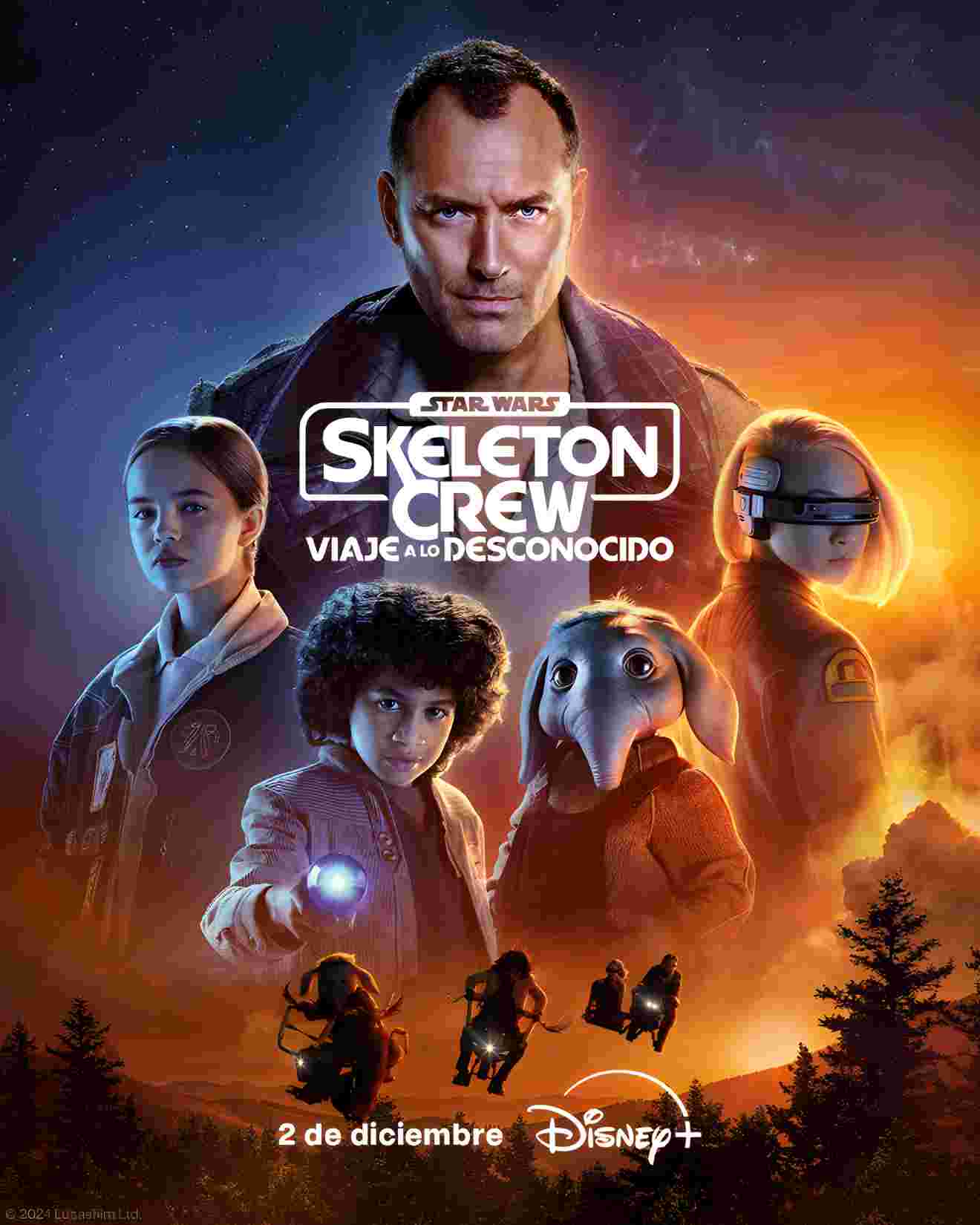 Star Wars Skeleton Crew estreno en Disney Plus el 2 de diciembre
