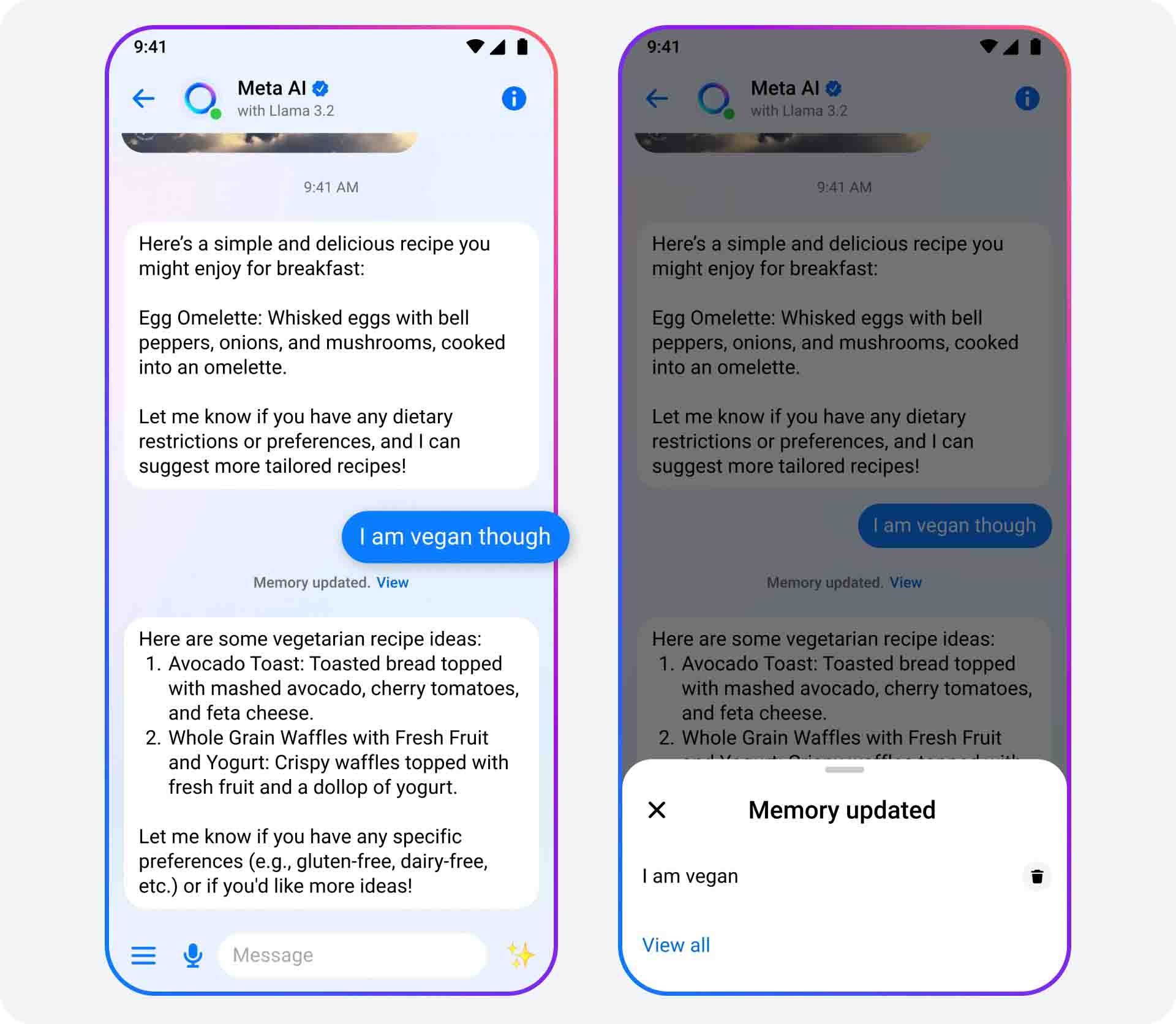 Mejoras en Meta AI: Nuevas funciones de memoria y personalización