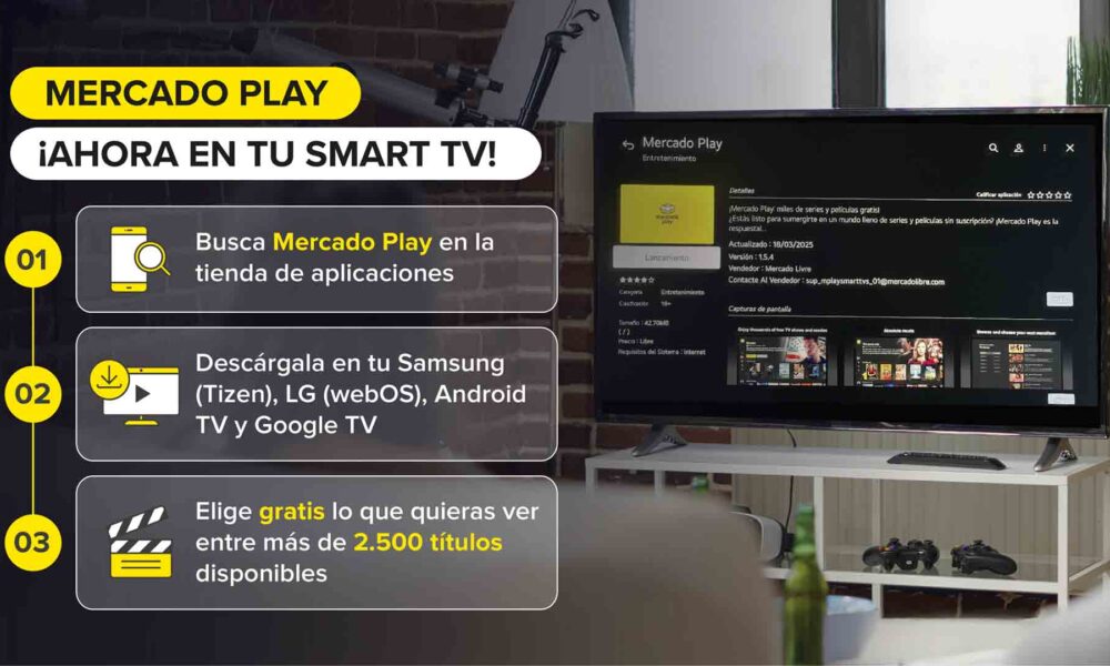 Mercado Play llega a Smart TVs de Latinoamérica