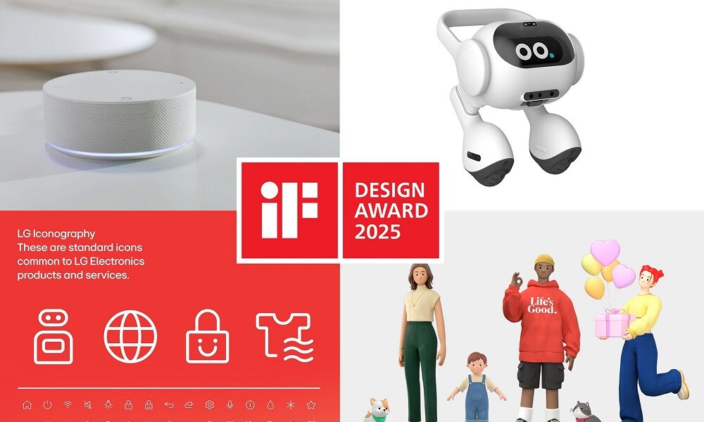 LG es reconocido por su excelencia en diseño en los iF Design Award 2025