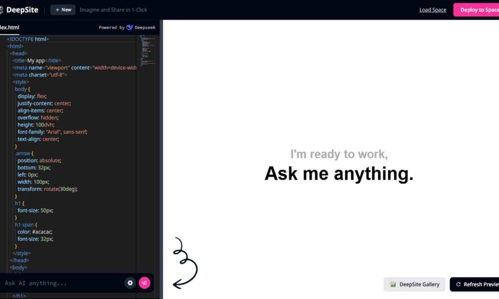 Crea contenido web impactante con DeepSite: Guía completa para principiantes