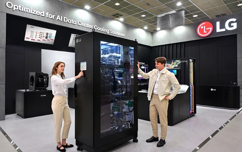 LG Electronics presentó una serie de soluciones de enfriamiento en la conferencia Data Center World (DCW) 2025