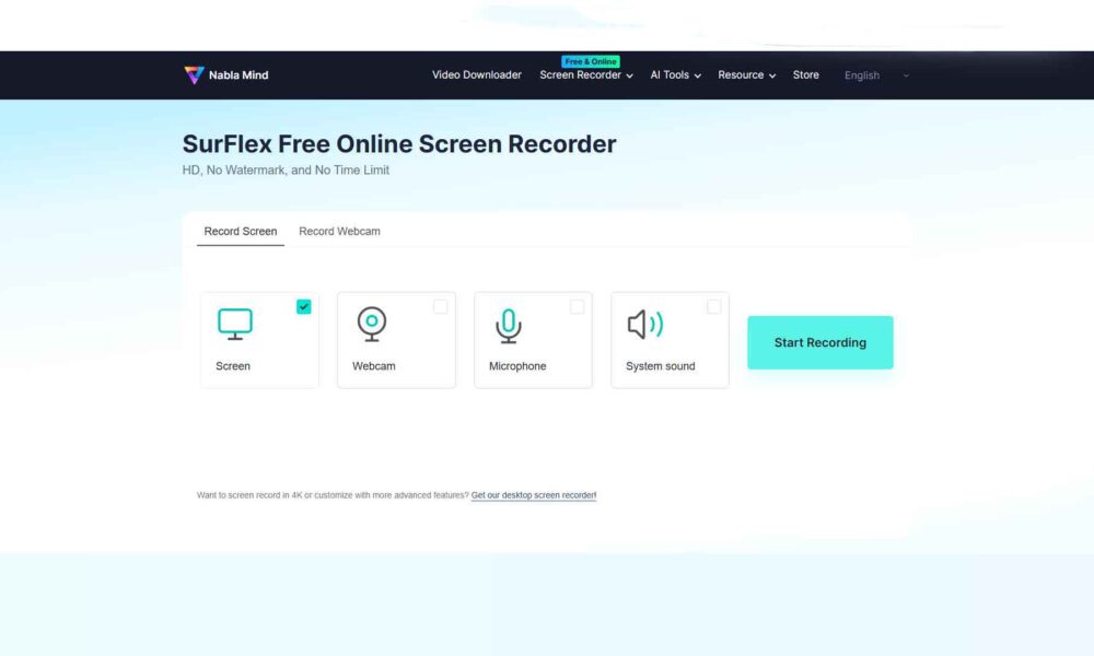 Revisión: SurFlex Online Screen Recorder – Grabación de pantalla sin complicaciones