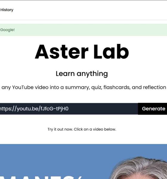 Asterlab.io: La herramienta de IA que transforma videos en material de estudio interactivo