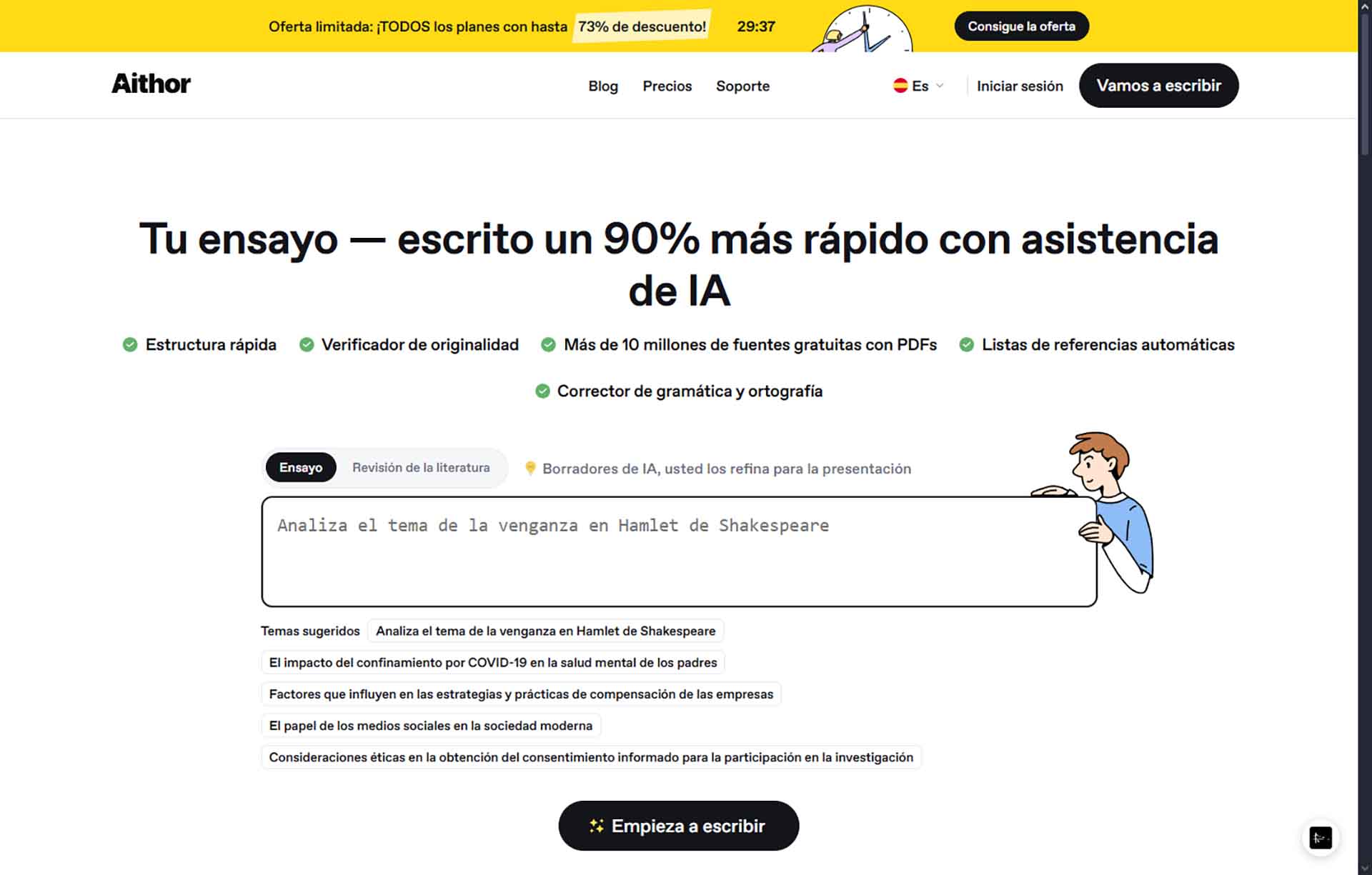 Aithor: tu aliado IA para textos académicos perfectos