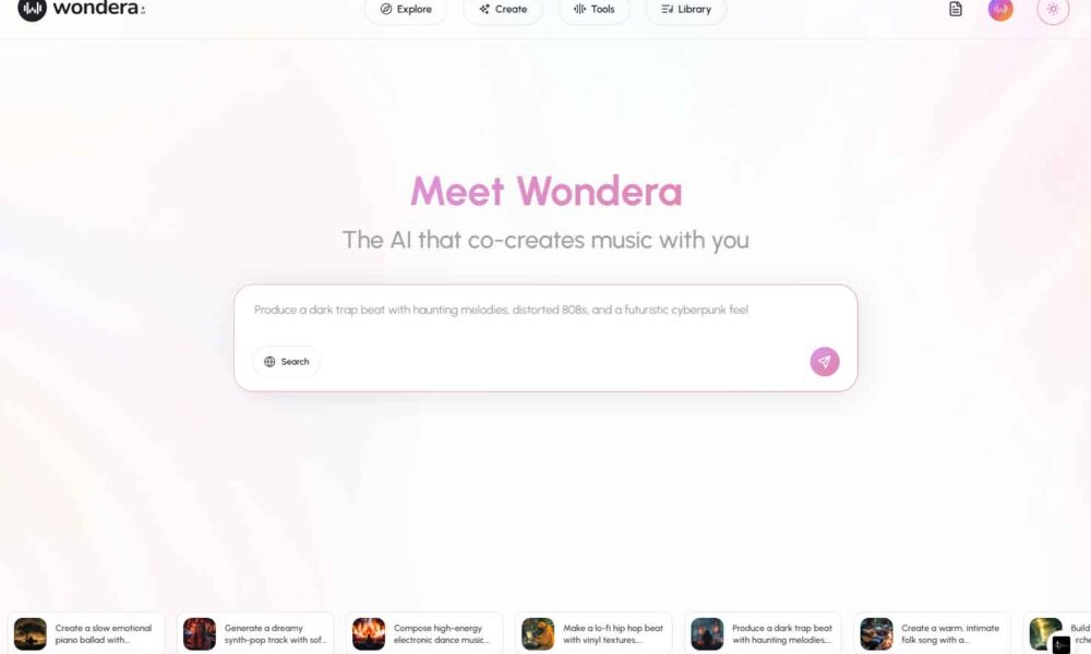Wondera AI: Transforma tu voz y reinventa canciones con inteligencia artificial
