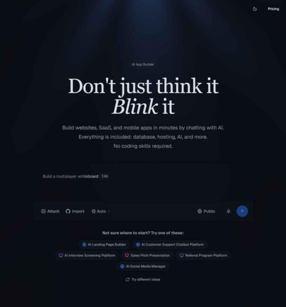 Blink.new: plataforma de inteligencia artificial para crear aplicaciones