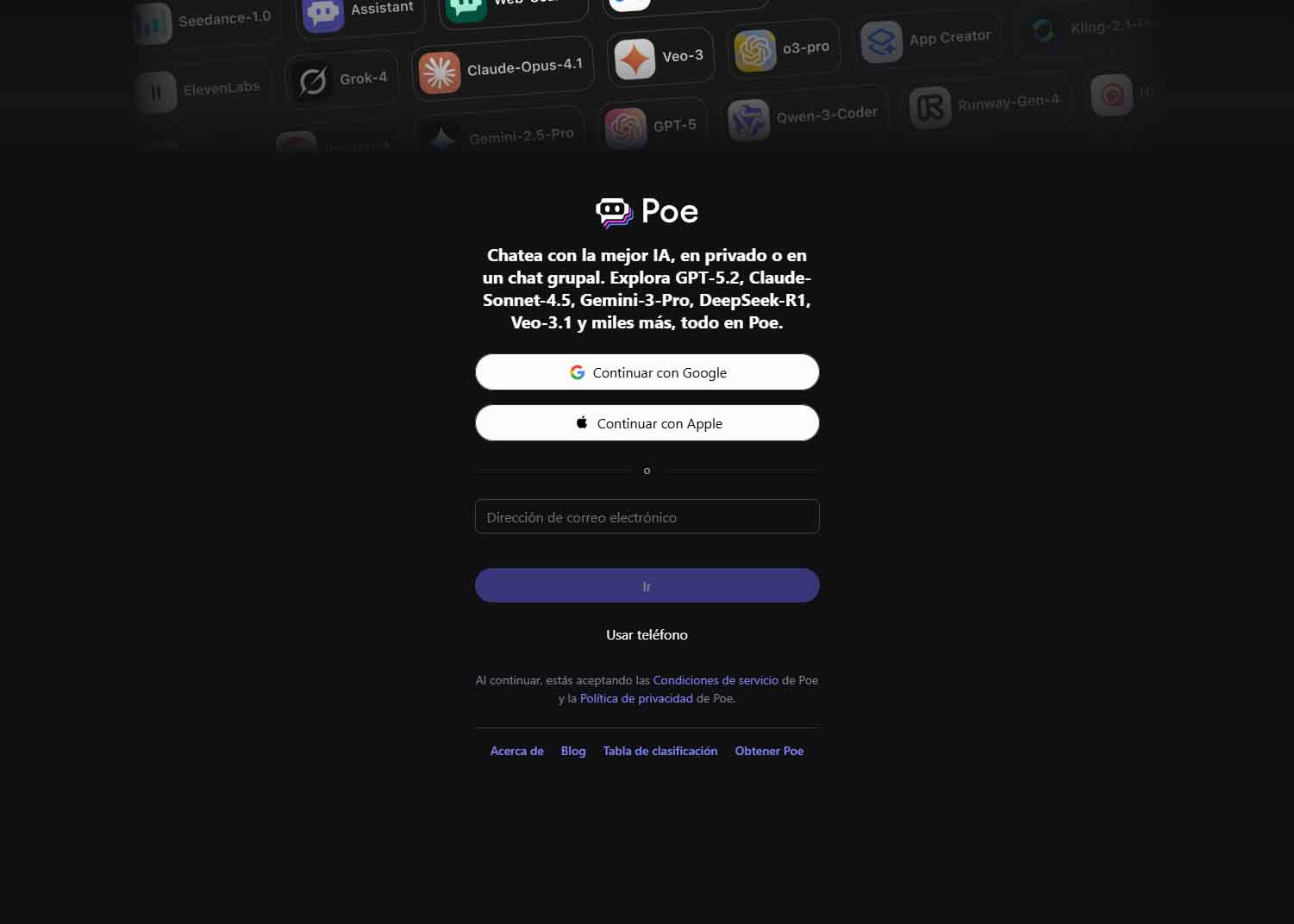 Poe: accede a GPT-5.2 y múltiples modelos de IA desde una app
