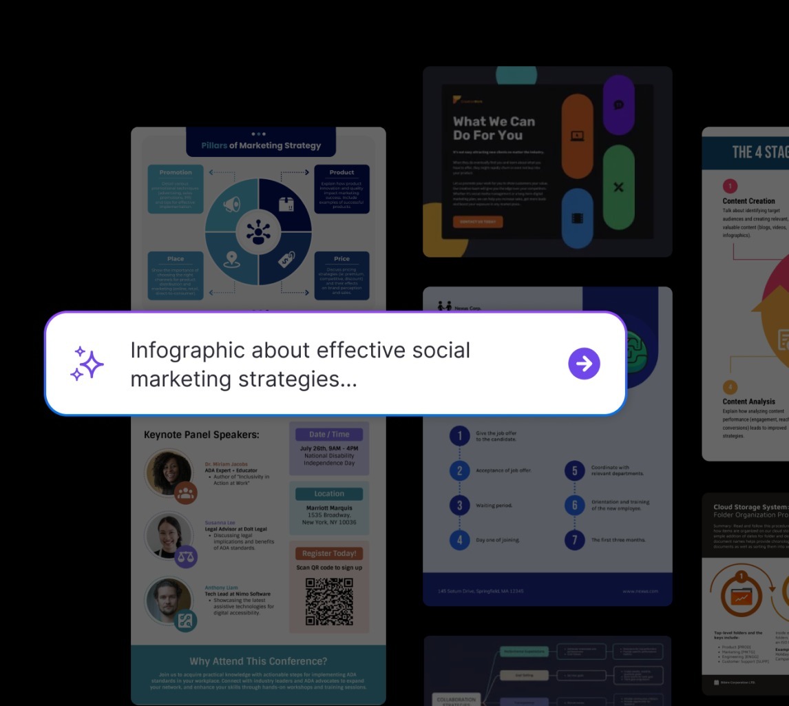 Venngage Universal Generator: crea infografías con IA