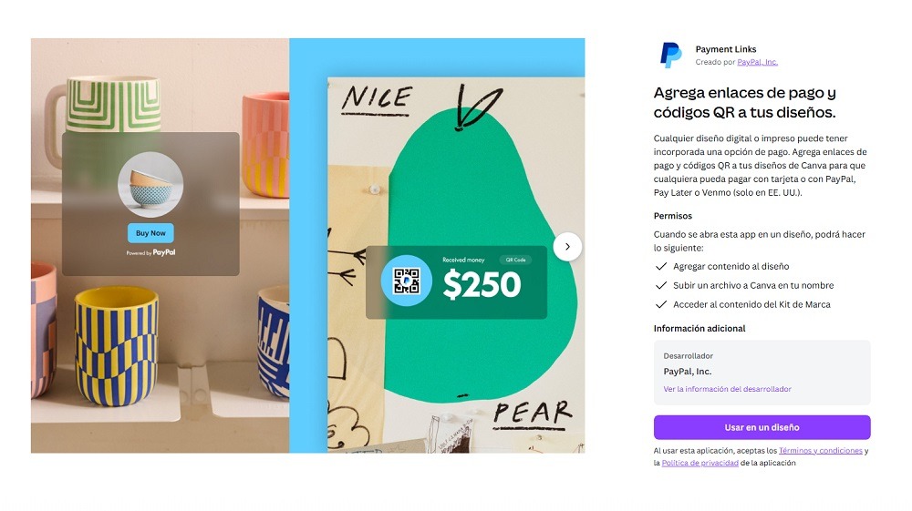 PayPal Lleva los Enlaces de Pago a los Creadores de Canva