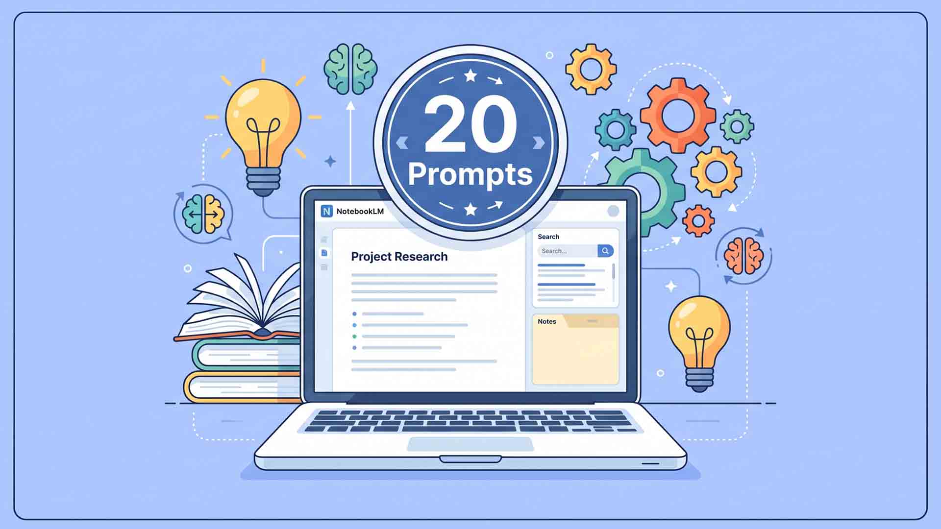 Guía definitiva de los 20 prompts de NotebookLM para aprender más rápido