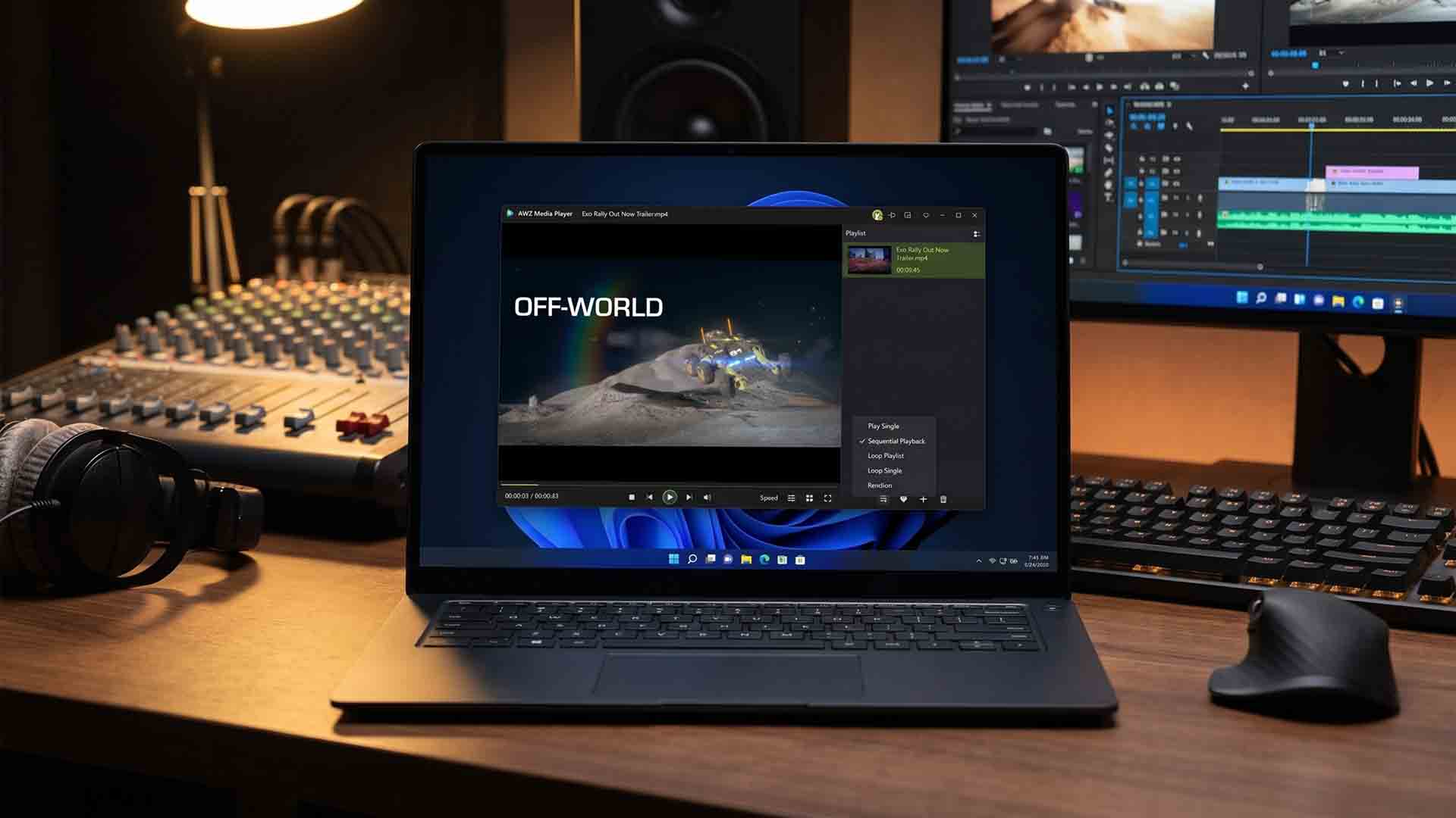 AWZ Media Player: Reproductor multimedia con herramientas de edición integradas para Windows