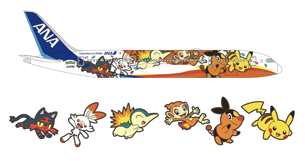 ANA y The Pokémon Company Presentan los Nuevos Diseños de Aeronaves en Celebración del 30° Aniversario de Pokémon