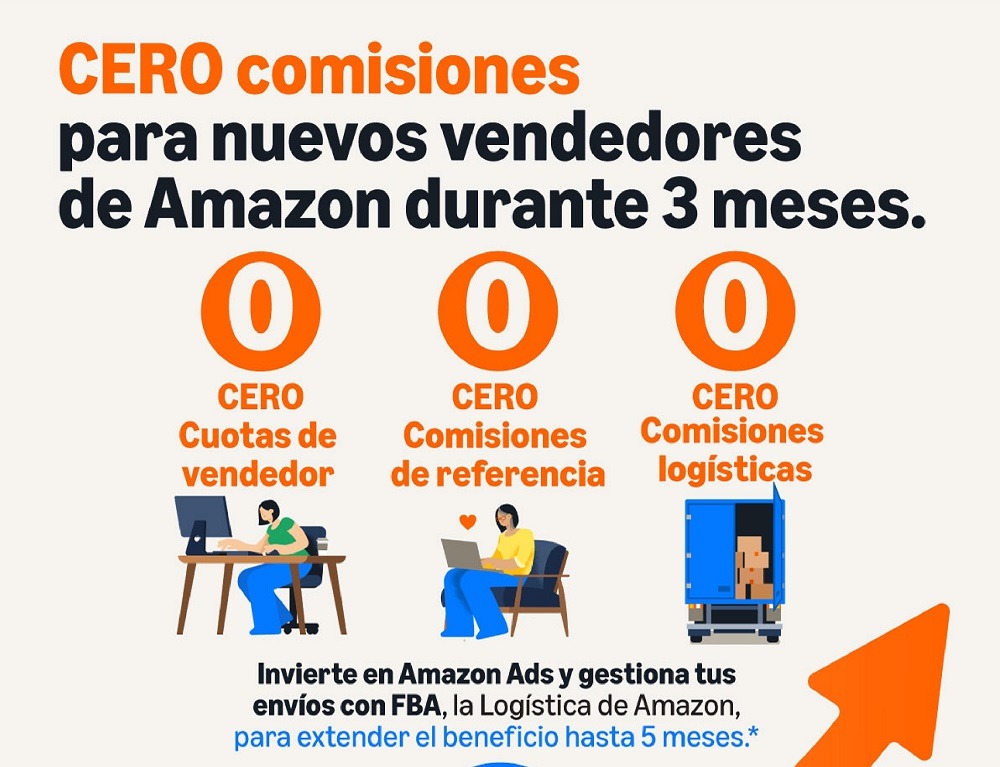 Amazon México elimina comisiones para nuevos vendedores hasta por cinco meses, extendiendo sus reducciones históricas