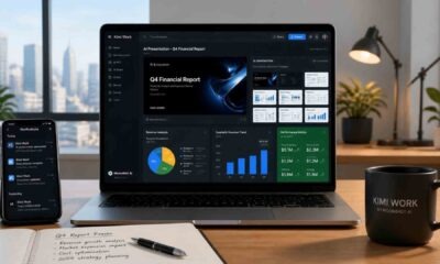 Kimi Work: ofrece tutoriales para diapositivas profesionales y análisis financiero con IA