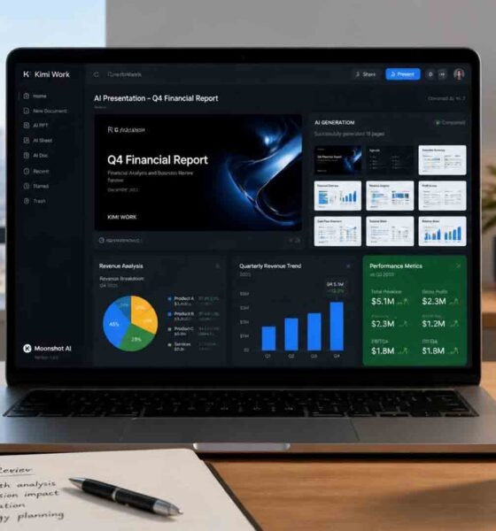 Kimi Work: ofrece tutoriales para diapositivas profesionales y análisis financiero con IA