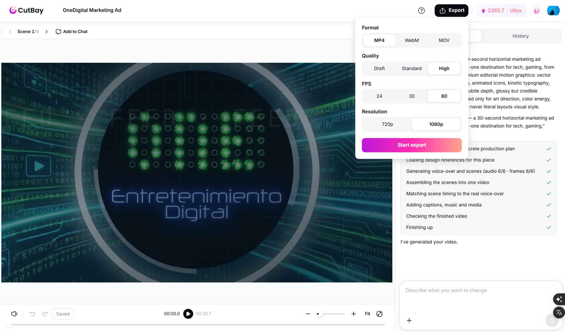 Revisión: CutBay – Creación de videos con IA mediante chat