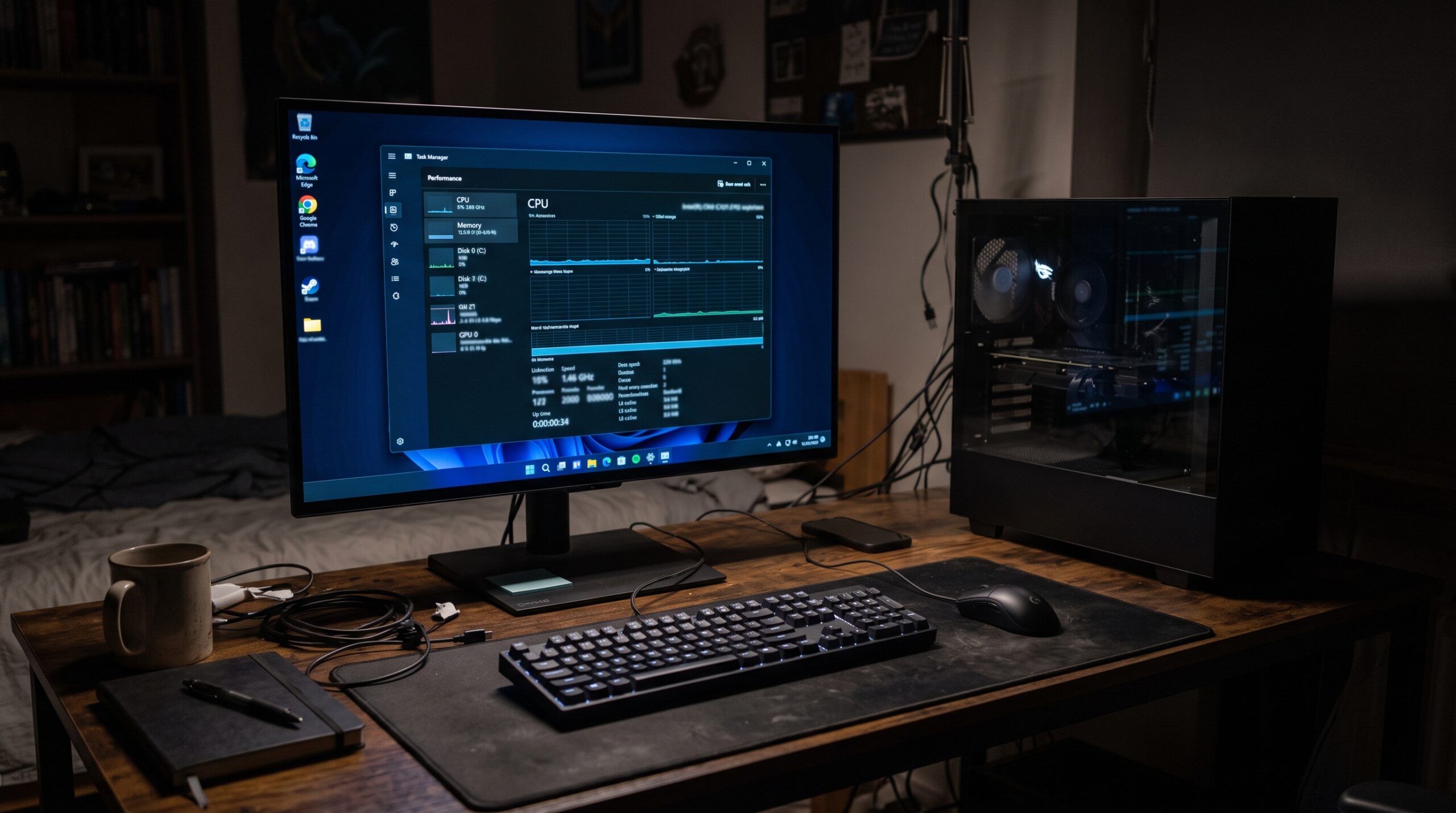 Un usuario logra que Windows 11 consuma solo 16 por ciento de RAM con 16GB